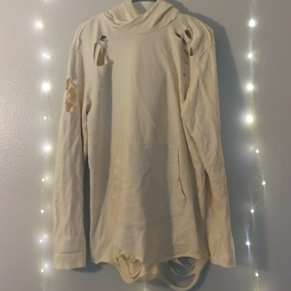 Kangaroo pocket hooded sweatshirt dress